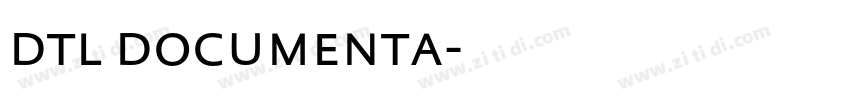 dtl documenta字体转换
